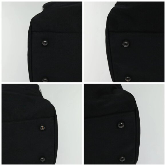 Burberrys Black label Hand Bag Canvas 2way Black Auth ti3104 - Picture 14 of 16